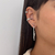 Brinco Argola 4mm Riviera Clássica Cristal - loja online