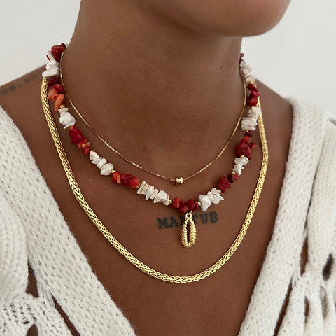 Colar Cascalho Natural Redy Búzio - comprar online