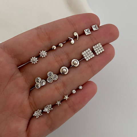 Brincos Stars Prateado - Diversos - comprar online