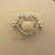 Piercing Mamilo Coração Cravejado