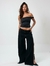 Calça Pantalona Jeans Black Fendas