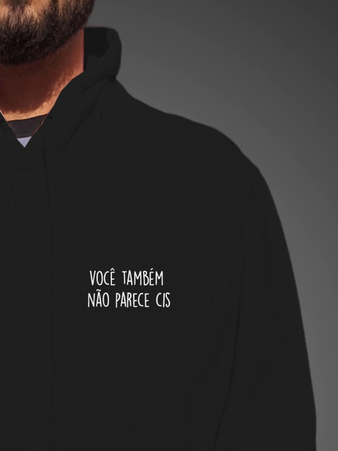 MOLETOM CANGURU VOCÊ TAMBÉM NÃO PARECE CIS - comprar online