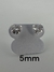 Brinco Coração Prata 8/7/6/5/4/3mm - loja online
