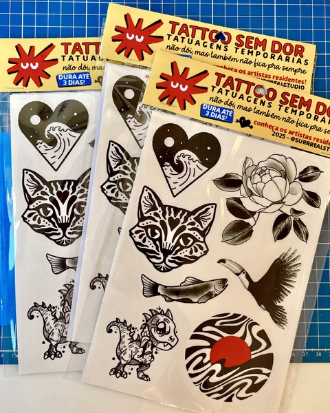 Cartela de tattoo temporária - comprar online