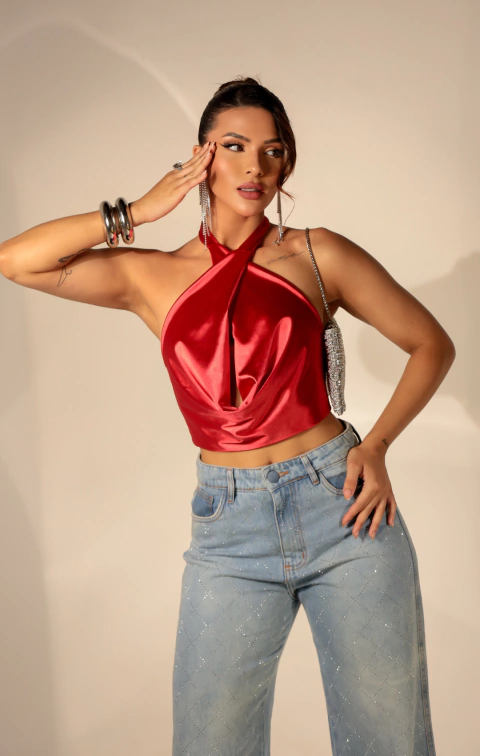 Blusa Prada - amarração