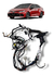 Chicote Porta Dianteira Esquerda Toyota Gls 2024 Original