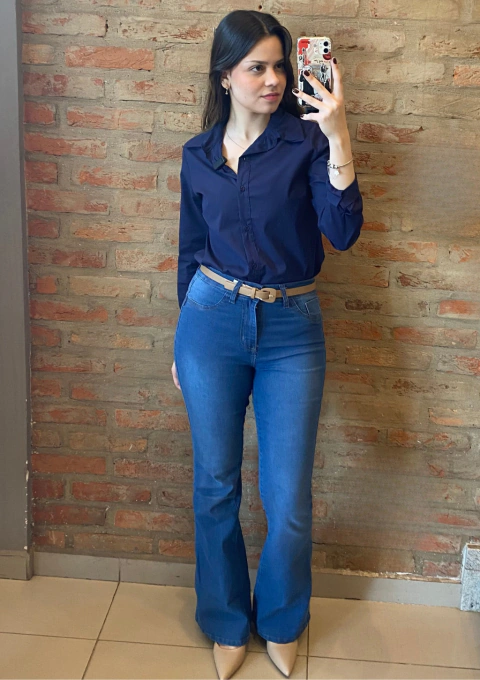 Calça Jeans Flare