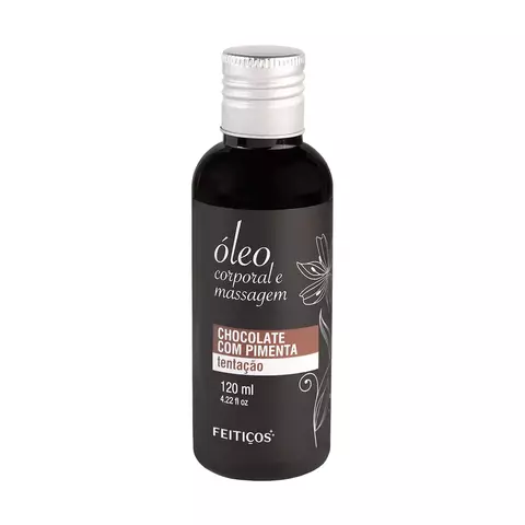 Óleo Corporal para Massagem Chocolate com Pimenta Tentação 120 ml - Feitiços Aromáticos - comprar online