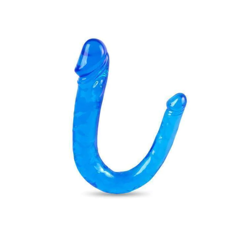 Pênis Realístico Duplo com Glande Definida, Feita em Jelly 29 x 2,2 cm - Adão & Eva - comprar online