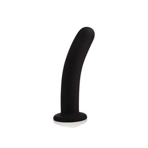 Plug Anal 16,5 x 3,5 cm em Silicone Aveludado com Formato Levemente Curvado e Ventosa - Dom P13 Butt Plug Tortinho - comprar online