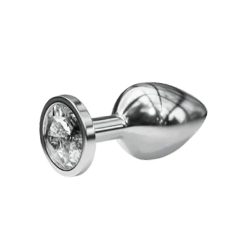 Plug Anal "M" em Aço com Detalhe de Joia na Base - comprar online