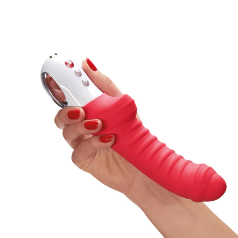Vibrador Recarregável para Ponto G e Próstata com 6 Modos de Vibração e Texturas Massageadoras - Fun Factory Tiger - AFSEX Sex Shop - Loja de Sex Shop Virtual
