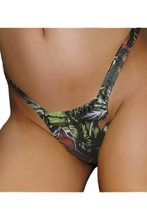 Calcinha Aquenda Trans Asa Delta Laranja E Verde Tamanho Único - SD Clothing - comprar online