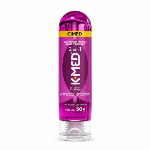 Gel Lubrificante Íntimo 50g - K-Med 2 Em 1