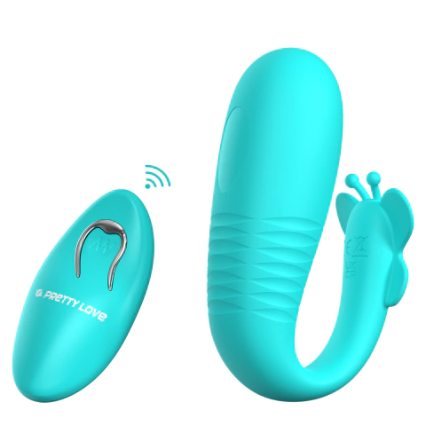 Vibrador para Casal Recarregável com Função Vai e Vem e Controle Remoto sem Fio - Pretty Love Remi - comprar online