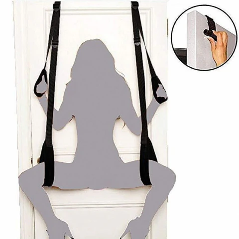Balanço de Porta Ajustável com Separador de Pernas e Suporte de Elevação