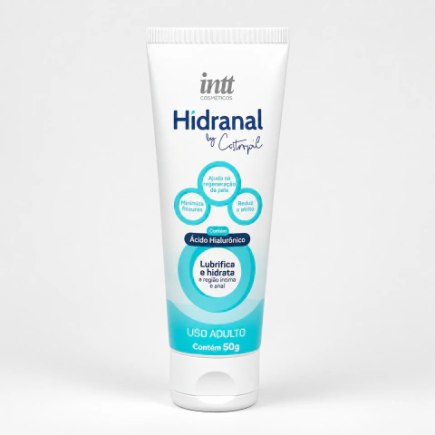 Gel Lubrificante Hidratante para Região Íntima e Anal com Ácido Hialurônico 50g - Intt Hidranal By Castropil