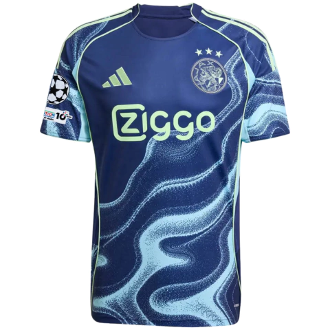 Camisa Ajax II 25/26 - Com Patch Champions League - Torcedor - Masculino - Azul - comprar online