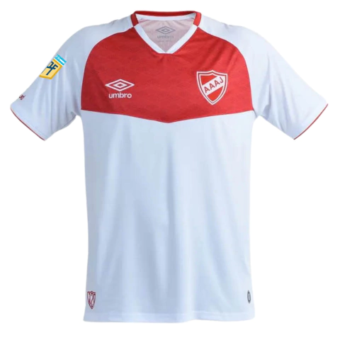Camisa Argentinos Juniors II 25/26 - Com Patch Campeonato Argentino - Torcedor - Masculino - Branca e Vermelha