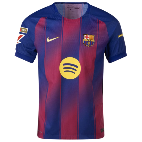 Camisa Barcelona I 25/26 - Com Patch La Liga - Torcedor - Masculino - Vermelha e Azul - comprar online