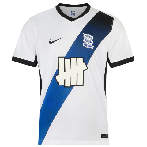 camisa birmingham city 25/26 reserva branca, camisa torcedor birmingham branca azul preta, camisa oficial birmingham nike 2025 masculina, camisa birmingham faixa diagonal gradiente 25/26, camisa birmingham escudo atual branco 2025, camisa birmingham gola 