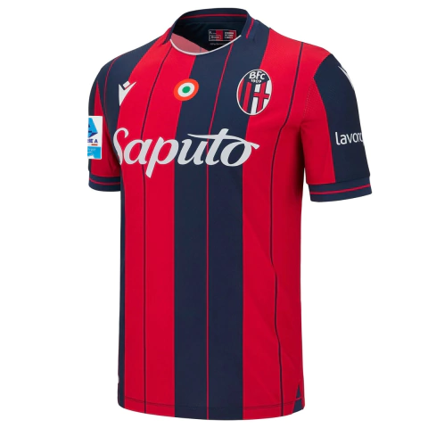 Camisa Bologna I 25/26, Camisa Bologna I 25/26 com patch serie a, camisa bologna 2025 camisa bologna oficial, camisa bologna titular, camisa bologna original