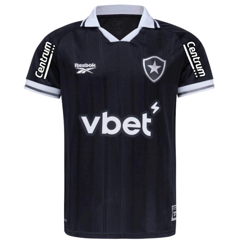Camisa Botafogo II 25/26 - Com Patrocínio - Torcedor - Masculino - Preta - comprar online