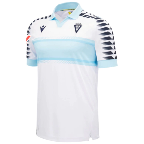 Camisa Cádiz II 24/25 - Com Patch La Liga - Torcedor - Masculino - Branca