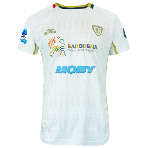 Camisa Cagliari Away 24/25 - Com Patch Serie A - Torcedor - Masculino - Beje