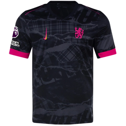 Camisa Chelsea Third 24/25 - Com Patch Premier League - Torcedor - Masculino - Preto
