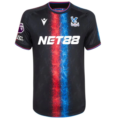 Camisa Crystal Palace Third 24/25 - Com Patch Premier League - Torcedor - Masculino - Preta