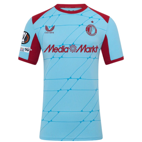 Camisa Feyenoord III 25/26 - Com Patch Europa League - Torcedor - Masculino - Azul Clara - comprar online