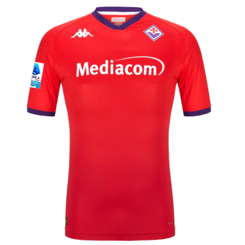 Camisa Fiorentina III 24/25 - Com Patch Serie A - Torcedor - Masculino - Vermelho