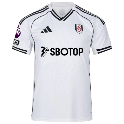 camisa fulham premier league 25/26, camisa fulham 2025 branca, fulham home kit 25/26 adidas, camisa fulham premier league patch, camisa fulham oficial torcedor 25/26, fulham premier league 2025 uniforme, camisa fulham masculina branca patch, fulham home k