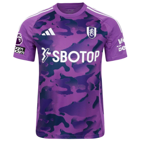 Camisa Fulham III 24/25 - Com Patch Premier League - Torcedor - Masculino - Roxa