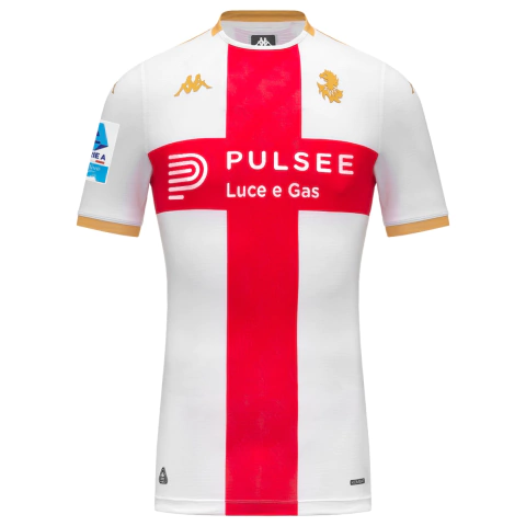 camisa genoa 25/26 com patch, camisa reserva genoa patch serie a, camisa genoa branca patch oficial, camisa torcedor genoa 2025 patch, camisa oficial genoa 25/26 patch serie a, uniforme away genoa patch 2025, camisa genoa cruz de são jorge patch, camisa g