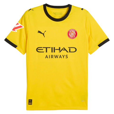 Camisa Girona II 25/26 - Com Patch La Liga - Torcedor - Masculino - Amarela - comprar online