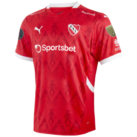 Camisa Independiente I 25/26 - Com Patch Libertadores - Torcedor - Masculino - Vermelha