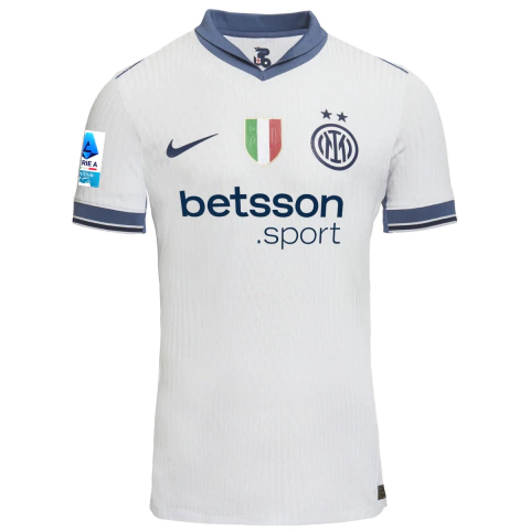 Camisa Inter de Milão II 24/25 - Com Patch Serie A - Torcedor - Masculino - Branca