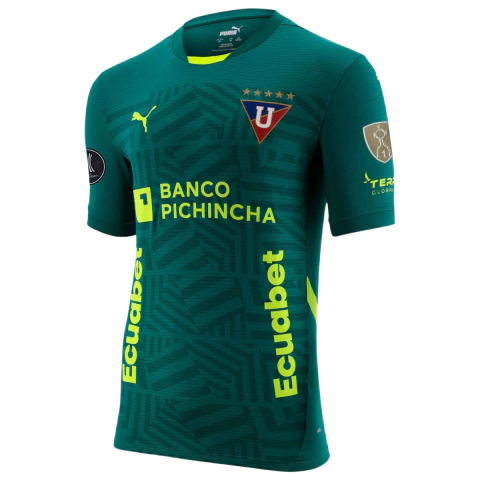 Camisa LDU III 25/26 - Com Patchs Libertadores 2025 - Torcedor - Masculino - Verde - comprar online