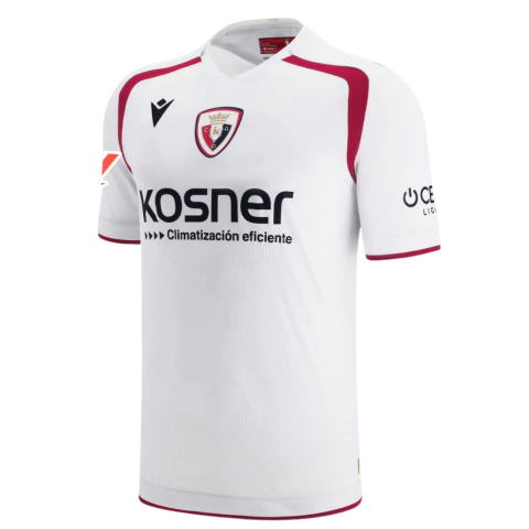 camisa osasuna 25/26 com patch, camisa osasuna terceira 2025 2026, camisa osasuna branca patch la liga, camisa osasuna patch oficial, camisa osasuna masculina torcedor, uniforme 3 osasuna 2025, camisa branca osasuna 25/26, camisa osasuna la liga 25/26, ca