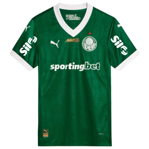 Camisa Palmeiras I 25/26 - Com Patrocínio - Torcedor - Masculino - Verde
