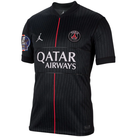 Camisa PSG IV 25/26 - Com Patch Ligue 1 - Torcedor - Masculino - Preto - comprar online