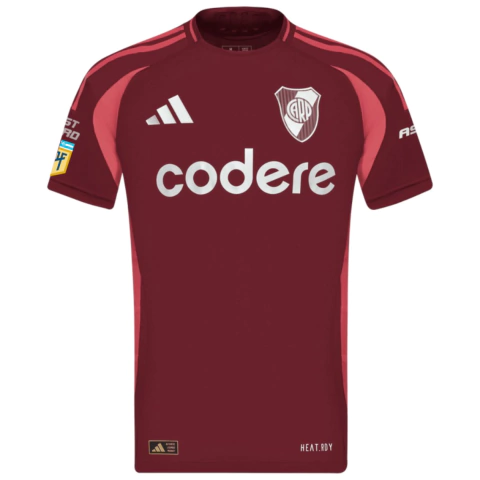 Camisa River Plate II 24/25 - Com Patch Campeonato Argentino - Torcedor - Masculino - Vinho