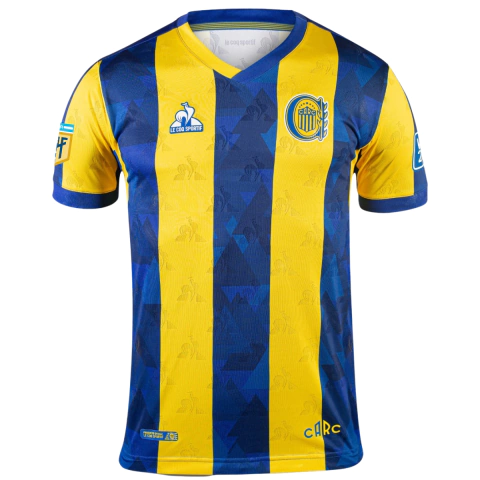 Camisa Rosario Central I 25/26 - Com Patch Campeonato Argentino - Torcedor - Masculino - Azul e Amarela - comprar online