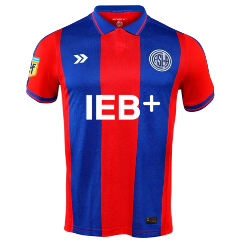 Camisa San Lorenzo I 25/26 - Com Patch Campeonato Argentino - Torcedor - Masculino - Azul e Vermelho - comprar online