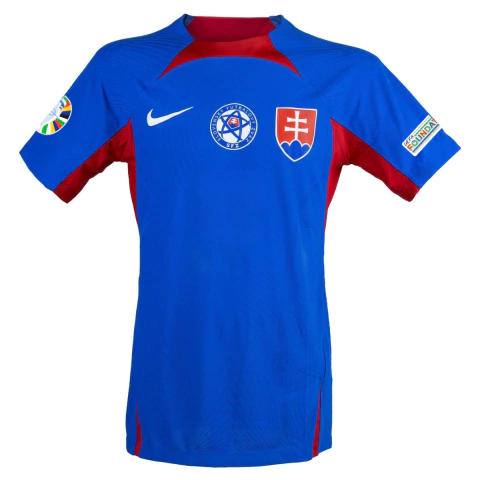 Camisa Seleção Eslováquia Home 24/25 - Com Patch Eurocopa 2024 - Torcedor - Masculina - Azul