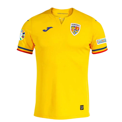 Camisa Seleção Romênia Home 24/25 - Eurocopa 2024 - Torcedor - Masculina - Amarela