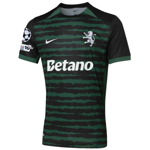 camisa sporting lisboa special 25/26, camisa sporting special 25/26, camisa sporting champions league, camisa sporting com patch champions, sporting champions league kit, camisa sporting 25/26 verde e preto, camisa sporting edição especial, camisa sportin