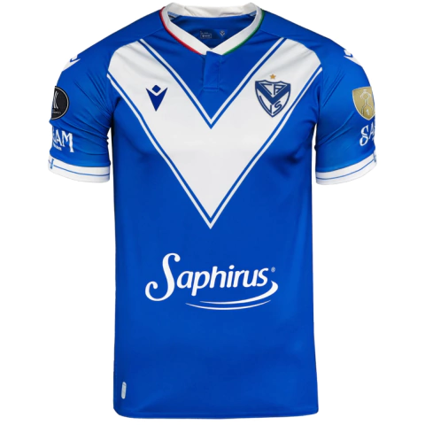 Camisa Vélez Sarsfield II 25/26 - Com Patch Libertadores 2025 - Torcedor - Masculino - Azul